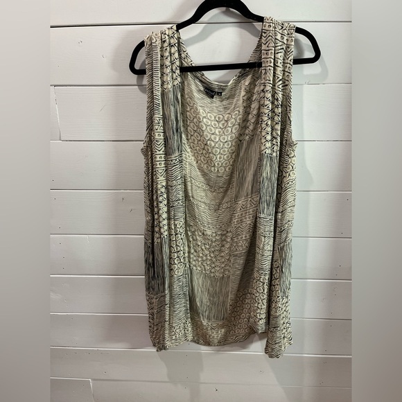 ANIMALE BY TRICOBEL – Vintage- Beige & Black Ethnic Top – Size M - Picture 5 of 9